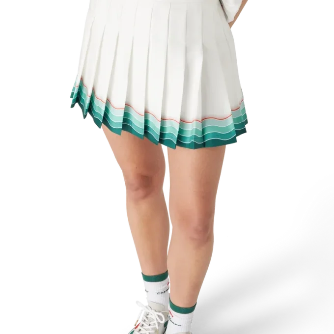 Falda plisada de seda Tennis Falda plisada de seda Tennis