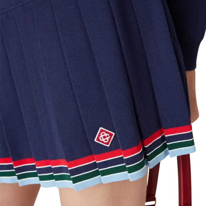 Falda plisada estilo béisbol Falda plisada estilo béisbol