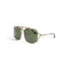 Gafas de sol Pilot doradas y verdes