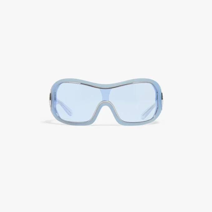 Gafas de sol Shield con contorno azul