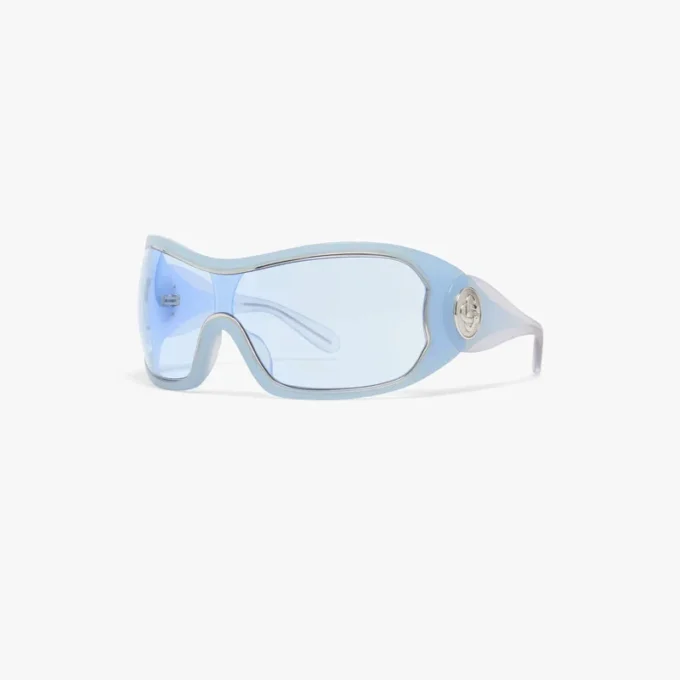 Gafas de sol Shield con contorno azul