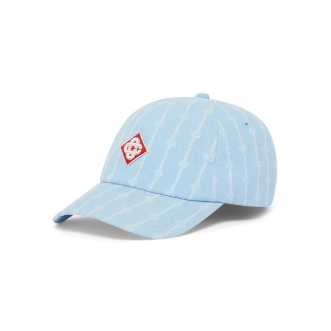 Gorra con parche del logotipo Laurel Stripe Gorra con parche del logotipo Laurel Stripe