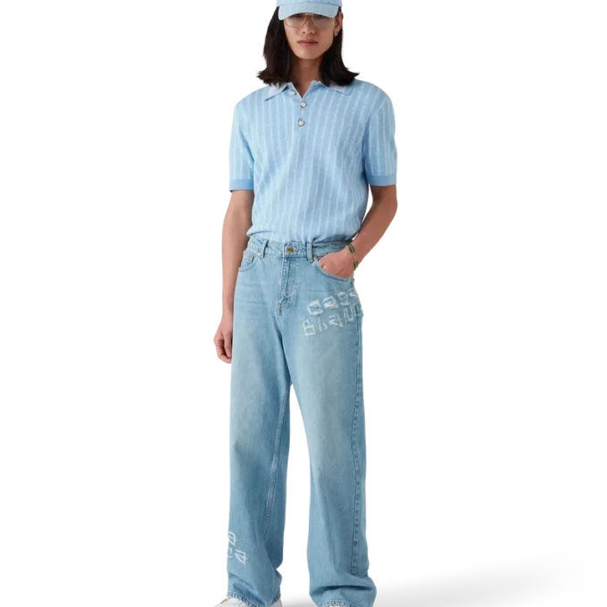 Gorra con parche del logotipo Laurel Stripe Gorra con parche del logotipo Laurel Stripe