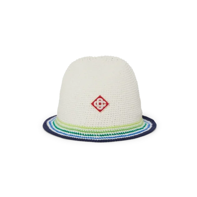 Gorro de ganchillo a rayas