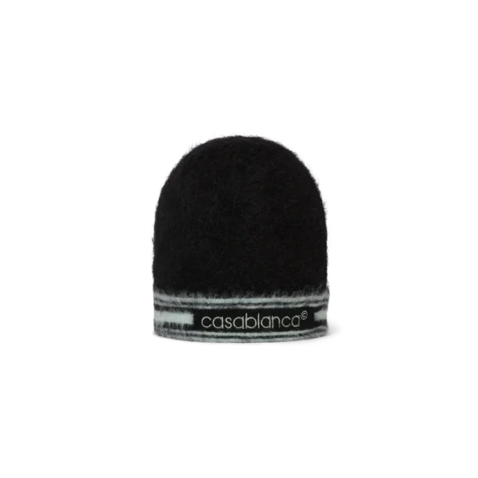 Gorro de mohair a rayas