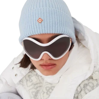 Gorro de punto elástico de lana