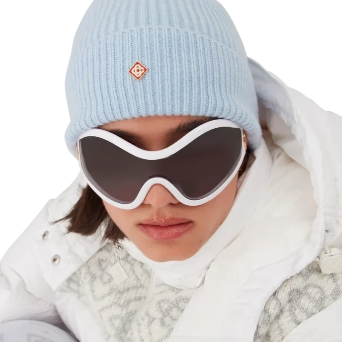 Gorro de punto elástico de lana