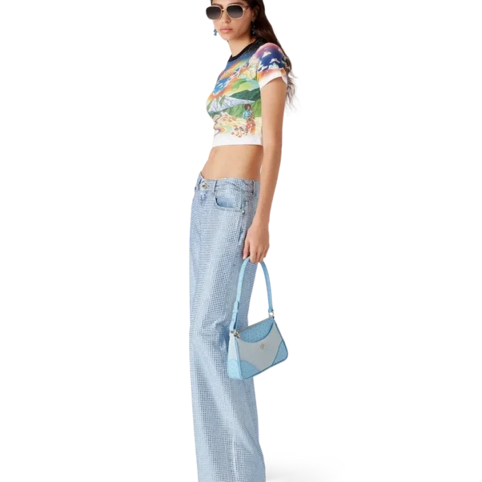 Jeans con adornos de cristales