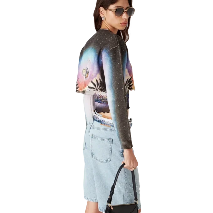 Jersey corto de mezcla de cachemira de La Pramonition