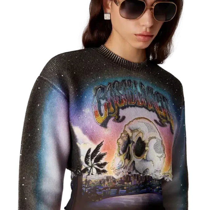 Jersey corto de mezcla de cachemira de La Pramonition