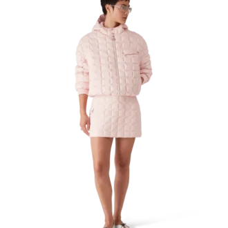 Minifalda acolchada de nailon