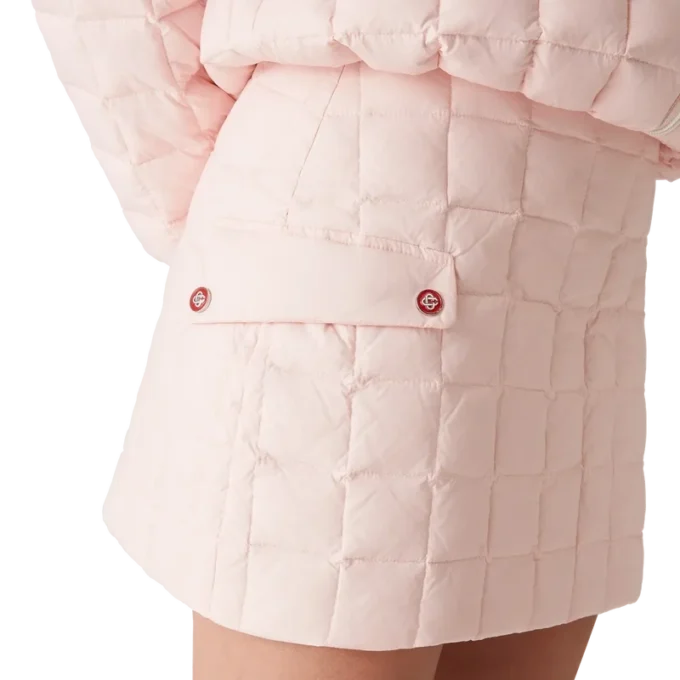 Minifalda acolchada de nailon