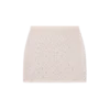 Minifalda de punto con monograma de cristal