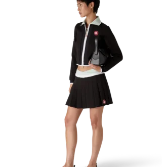 Minifalda plisada de neopreno