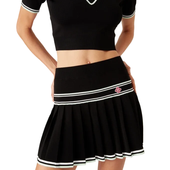 Minifalda plisada de viscosa