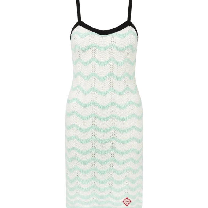 Minivestido de croché de algodón Wave Minivestido de croché de algodón Wave