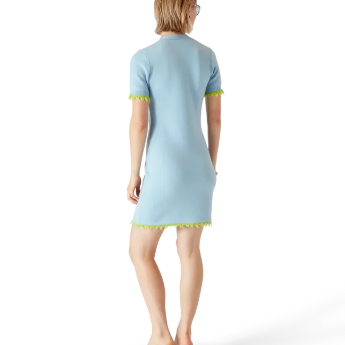 Minivestido de merino de doble cara