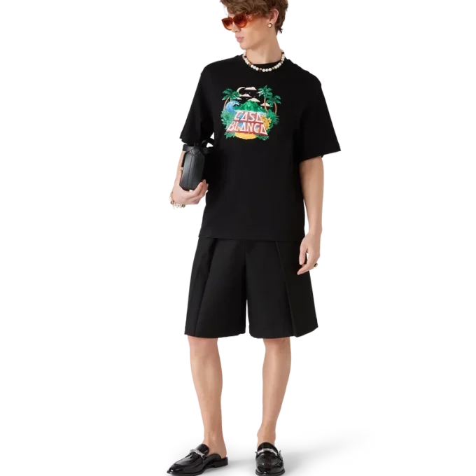 Mocasín sin cordones Bamboo negro