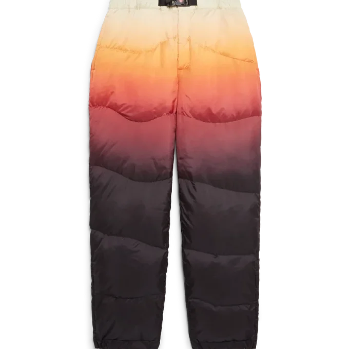 Pantalones acolchados de nylon degradado