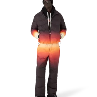 Pantalones acolchados de nylon degradado