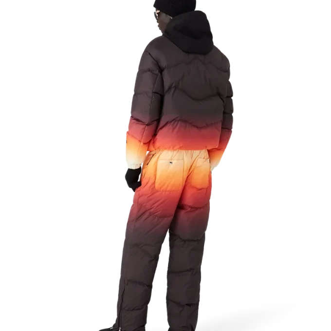 Pantalones acolchados de nylon degradado