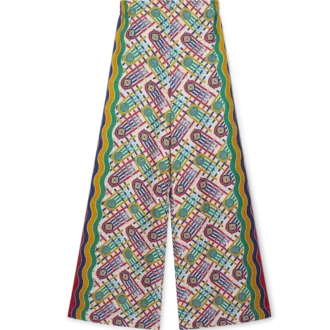 Pantalones anchos estampados