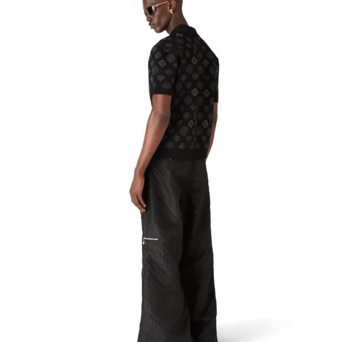 Pantalones cargo de jacquard de nailon