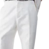 Pantalones chino con monograma en blanco