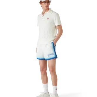 Pantalones cortos azules degradados