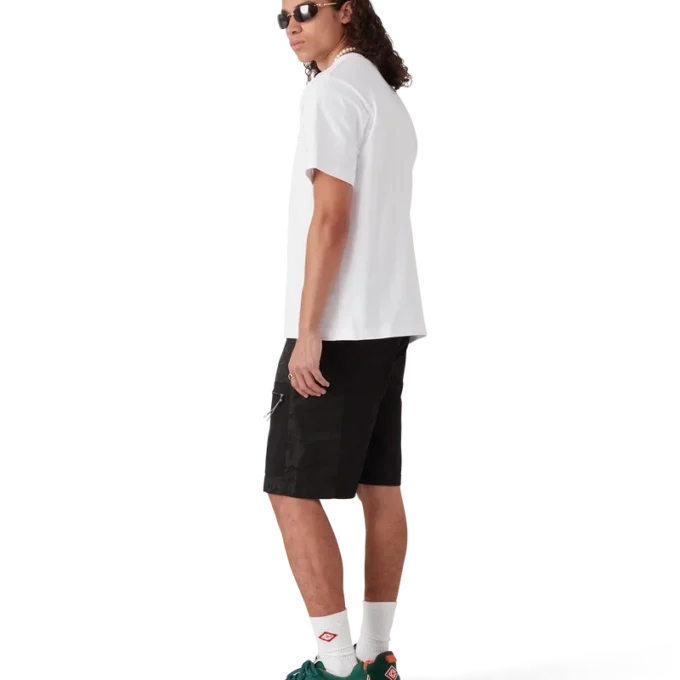 Pantalones cortos cargo de nylon con estampado de camuflaje de montaña