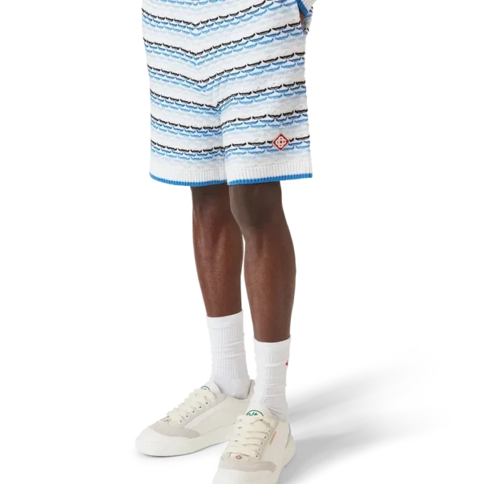 Pantalones cortos con costura plisada