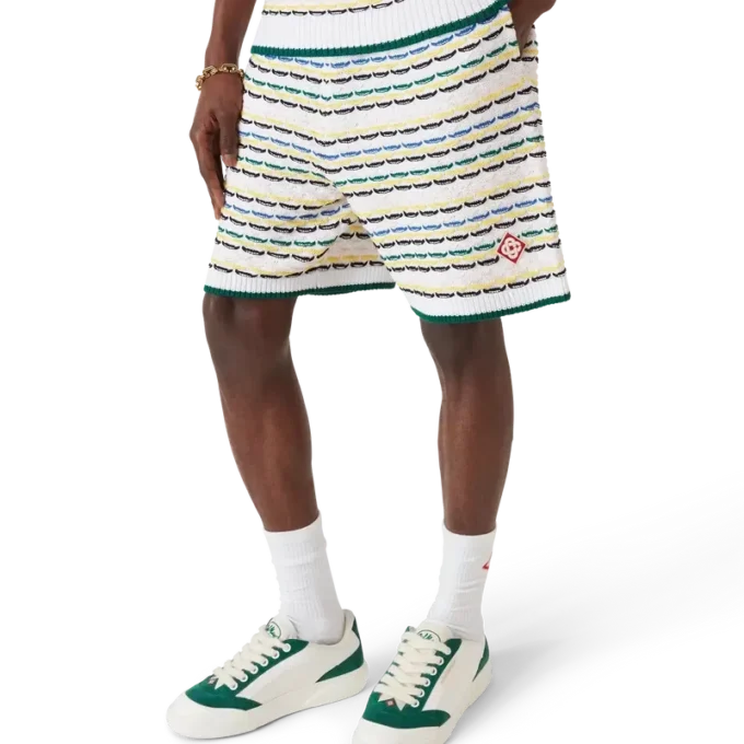 Pantalones cortos con costura plisada