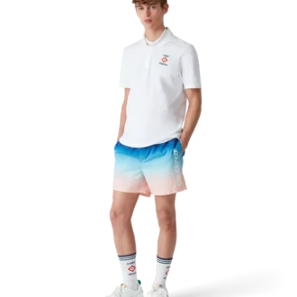 Pantalones cortos con degradado jacquard