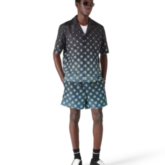 Pantalones cortos con estampado Monogram degradado en negro