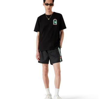 Pantalones cortos con rayas jacquard monograma