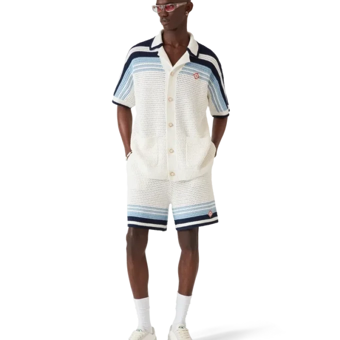 Pantalones cortos de algodón de ganchillo Tennis