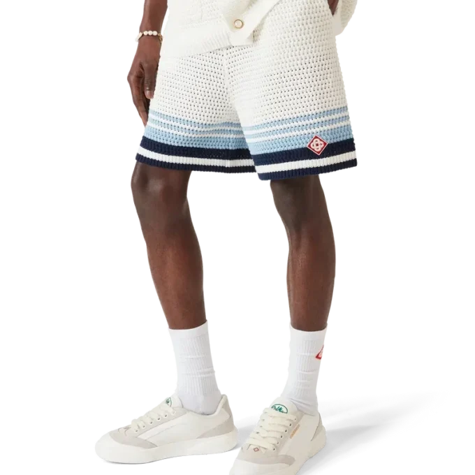 Pantalones cortos de algodón de ganchillo Tennis