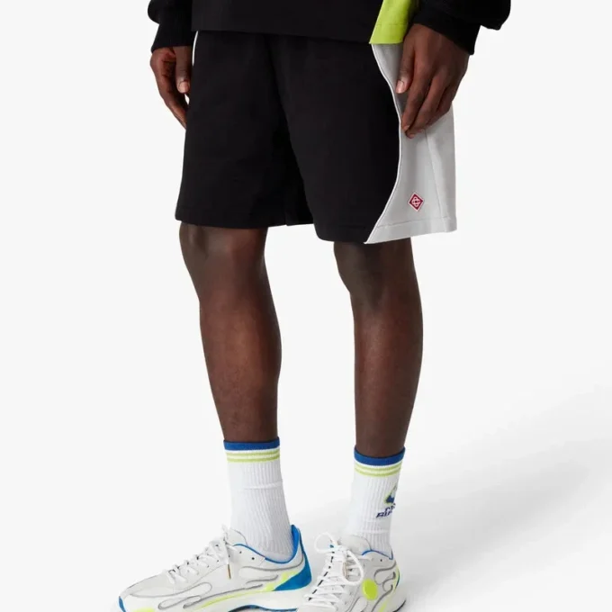 Pantalones cortos de chándal con bloques de color