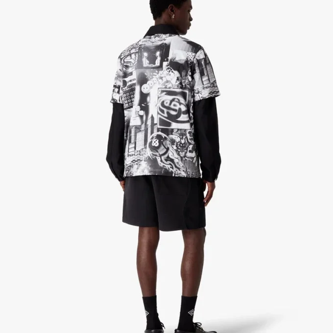 Pantalones cortos de chándal con estampado flocado del logotipo de Squash