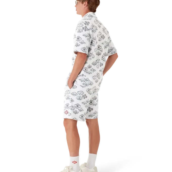 Pantalones cortos de chándal con motivo jacquard