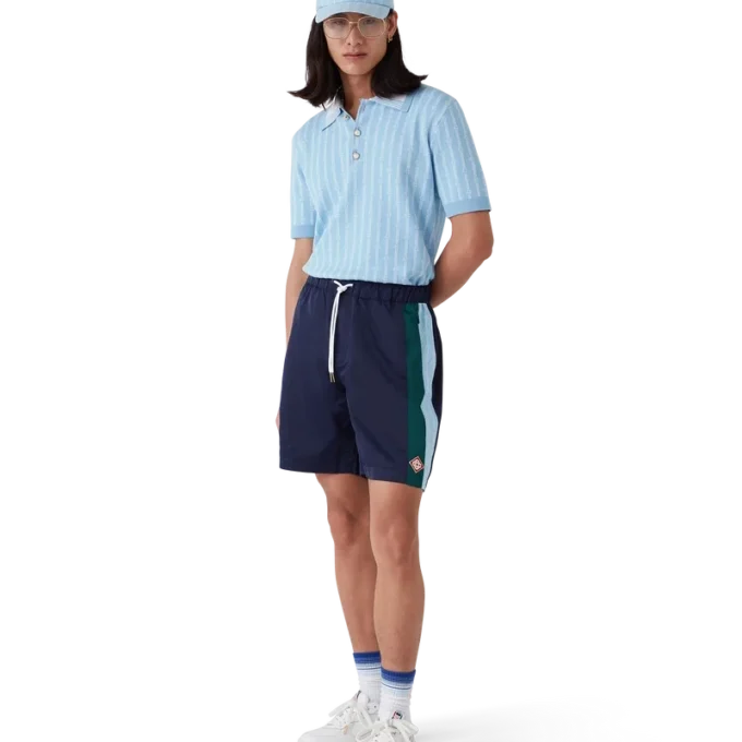 Pantalones cortos de chándal Laurel a rayas