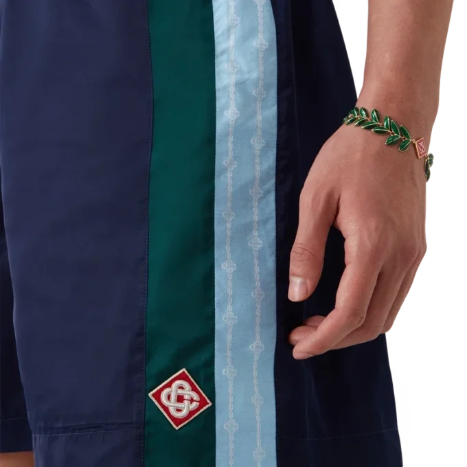 Pantalones cortos de chándal Laurel a rayas