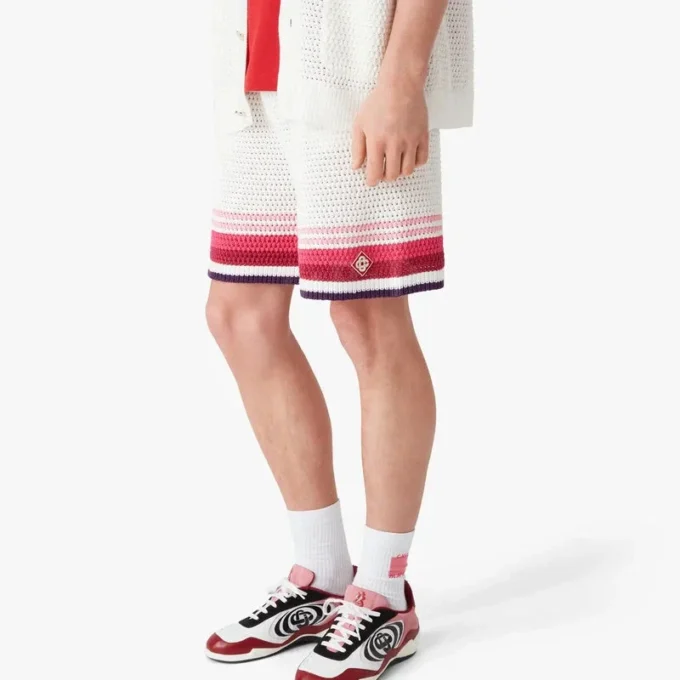 Pantalones cortos de croché blancos