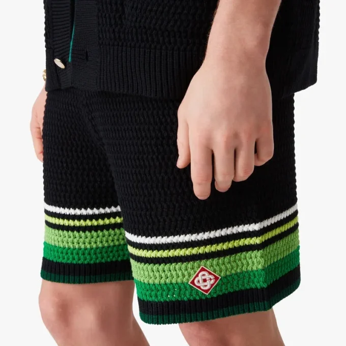 Pantalones cortos de croché negros