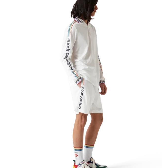 Pantalones cortos de fútbol con monograma jacquard