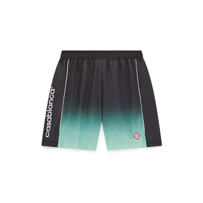Pantalones cortos de fútbol de jacquard con monograma degradado