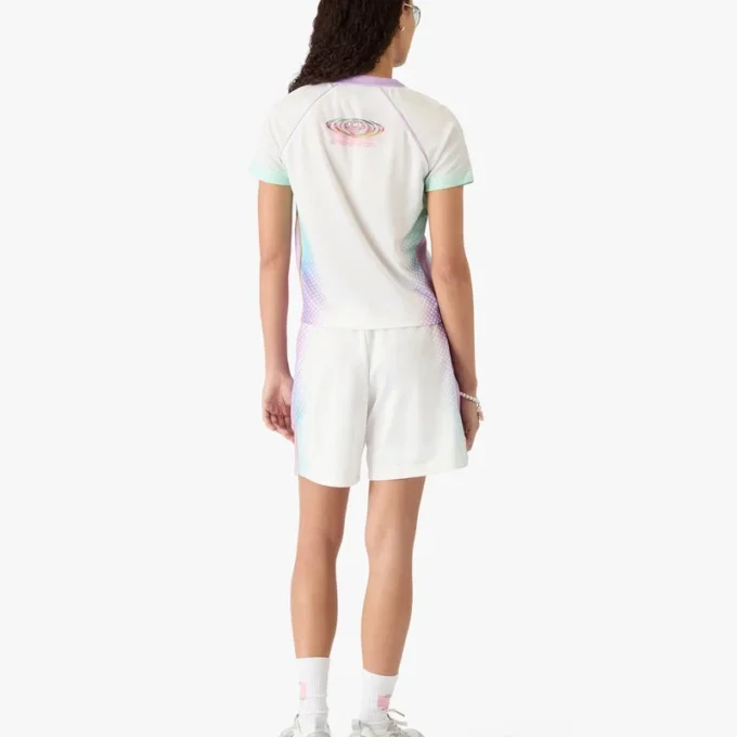 Pantalones cortos de fútbol de malla con degradado de cristal