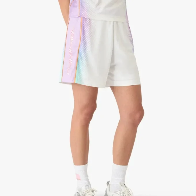 Pantalones cortos de fútbol de malla con degradado de cristal