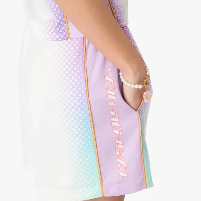 Pantalones cortos de fútbol de malla con degradado de cristal