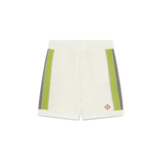 Pantalones cortos de ganchillo a rayas